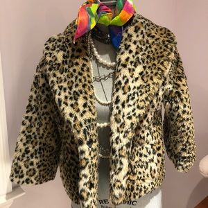 Faux Fur Leopard Jacket